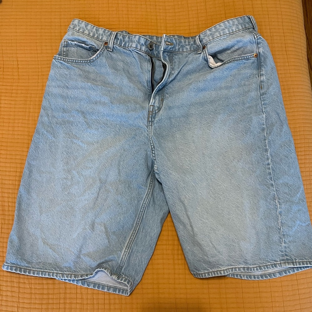 Blue H&M Baggy Bermuda Jorts